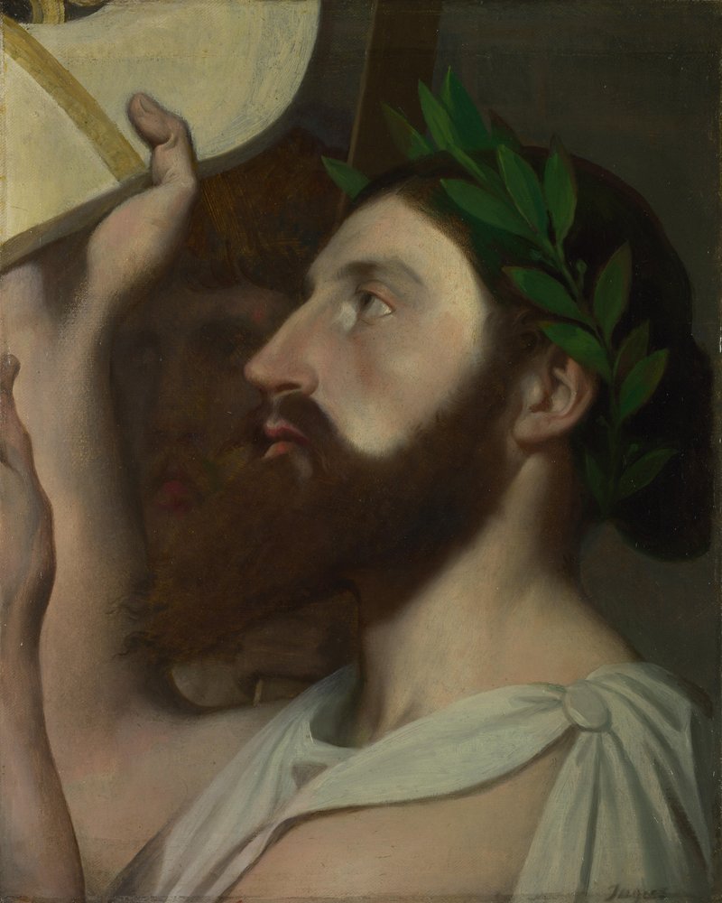 Pindar og Ictinus, mellem 1830 og 1867 af Jean Auguste Dominique Ingres
