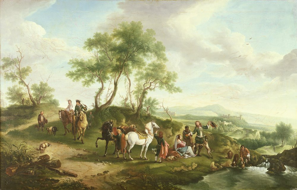 Falkejagt af Johannes van der Bent