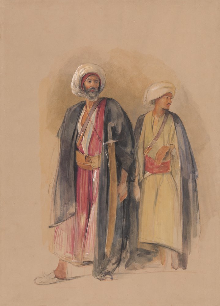 Sheik Hussein fra Gebel Tor og hans søn af John Frederick Lewis