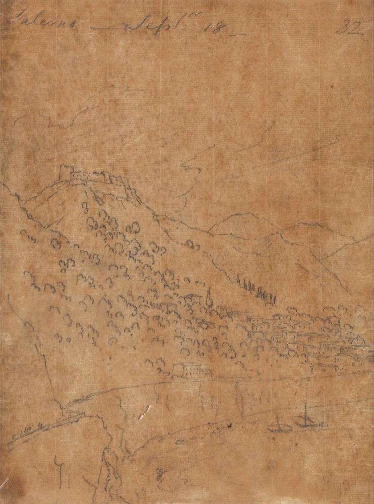 Salerno, den 18. september af John Robert Cozens