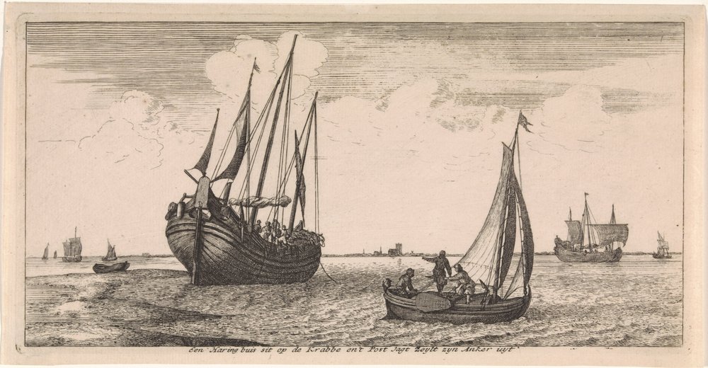 Fortøjning af postbåden Postkort (serietitel) af Joost van Geel
