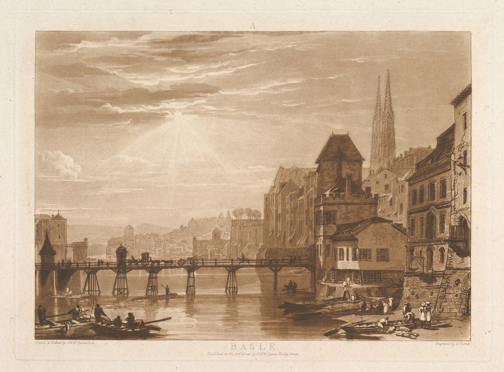 Basel Liber Studiorum, del I, tavle 5, 11. juni 1807. af Joseph Mallord William Turner