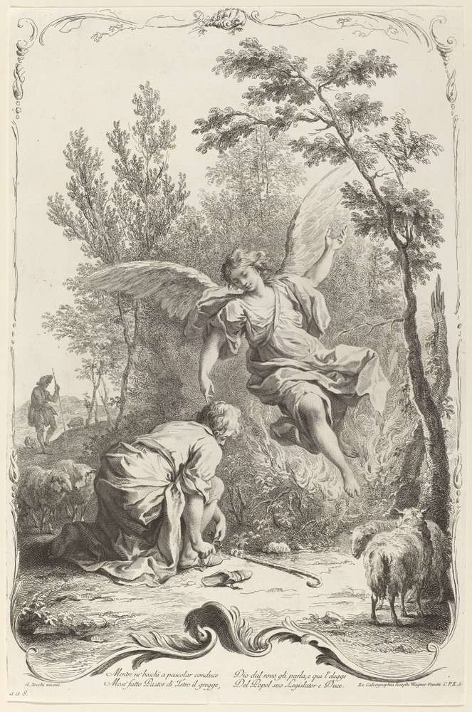 Moses og den brændende busk af Joseph Wagner