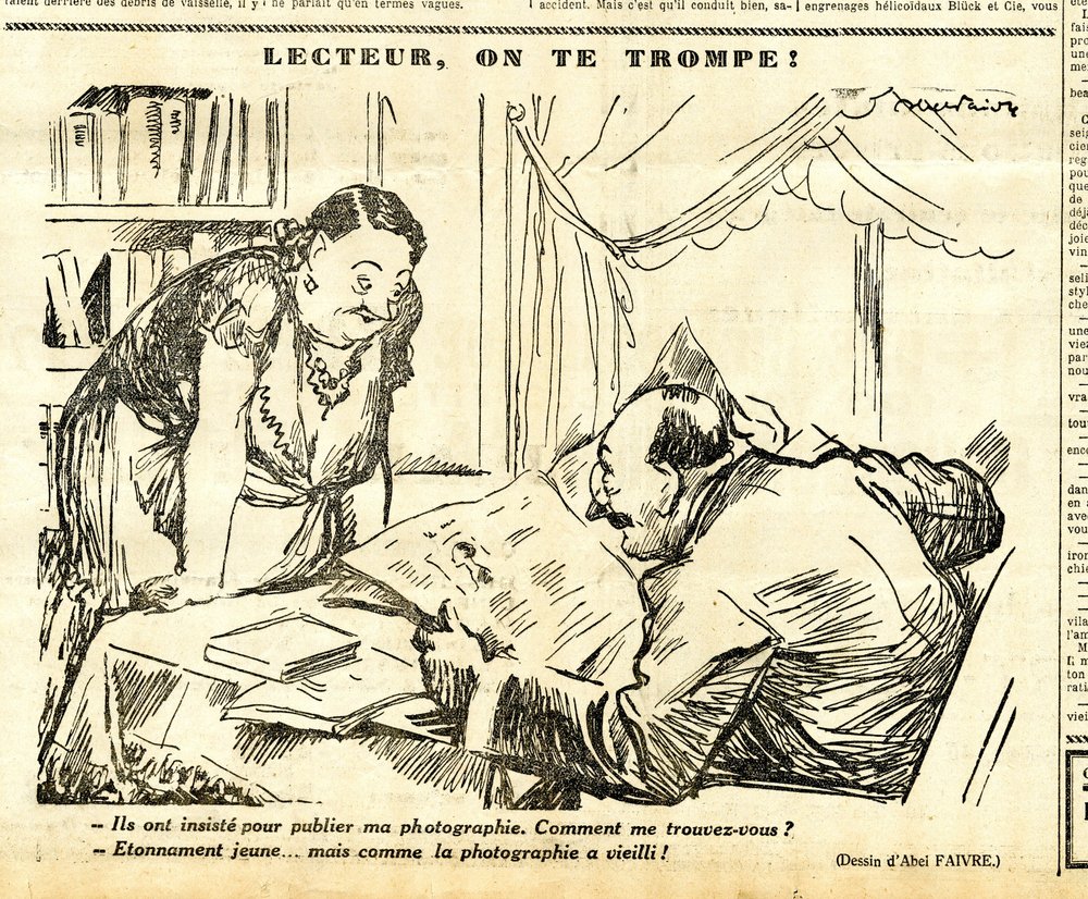 Candid, satirisk i N & B af Jules Abel Faivre