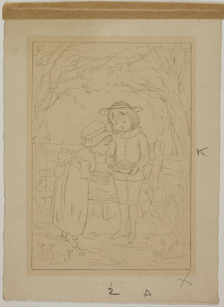 Opdagelse af fuglerede af Kate Greenaway