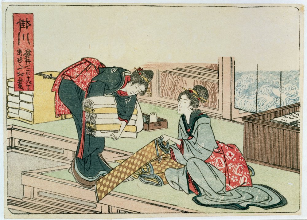 Kakegawa fra serien «De treoghalvtreds stationer på Tokaido-vejen», efter 1803 af Katsushika Hokusai