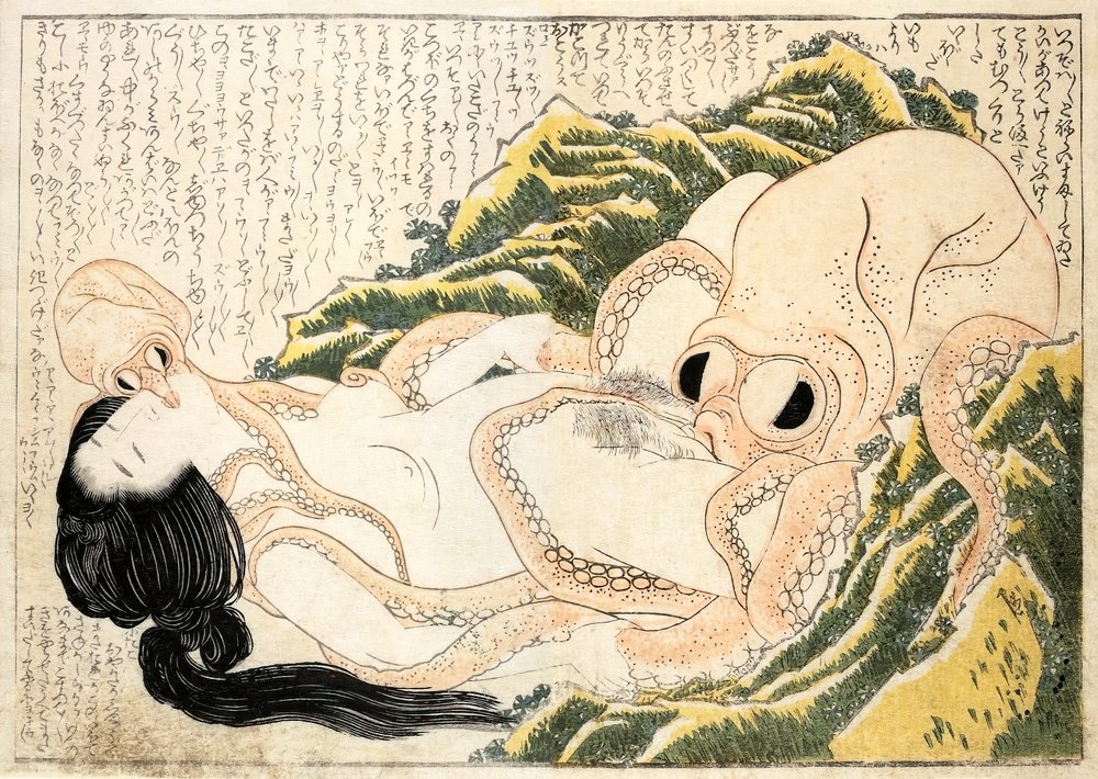 Fiskerens kones drøm af Katsushika Hokusai