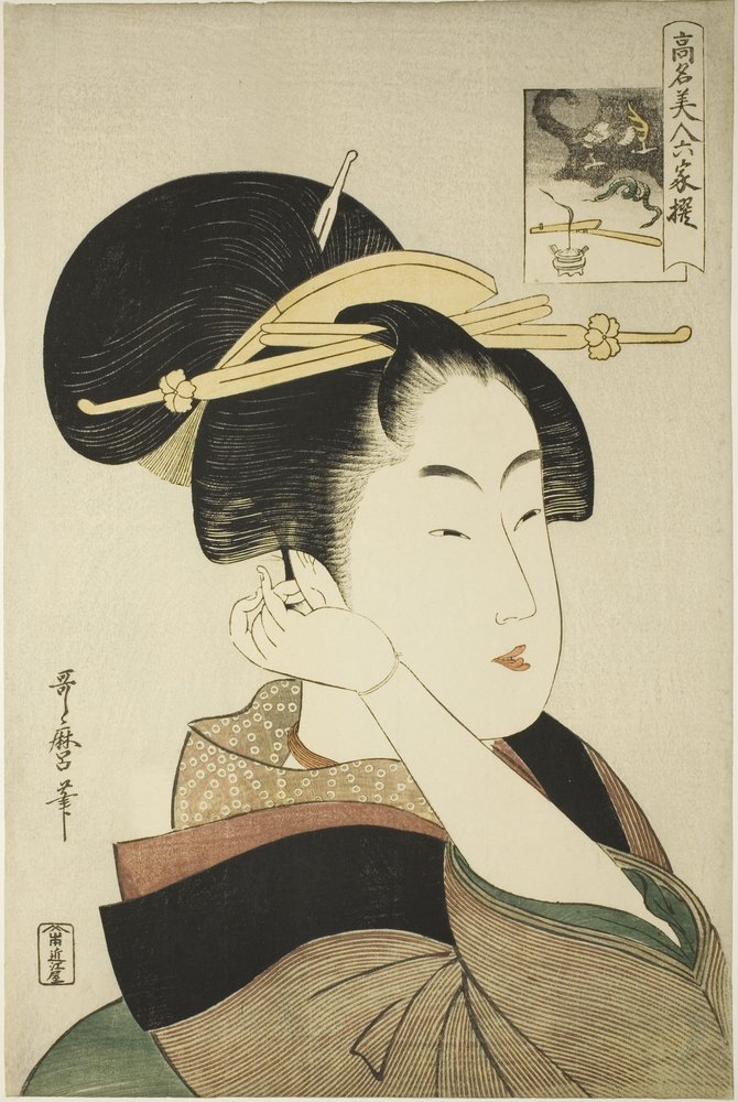 Tatsumi Roko, fra serien Renowned Beauties Likened to the Six Immortal Poets af Kitagawa Utamaro