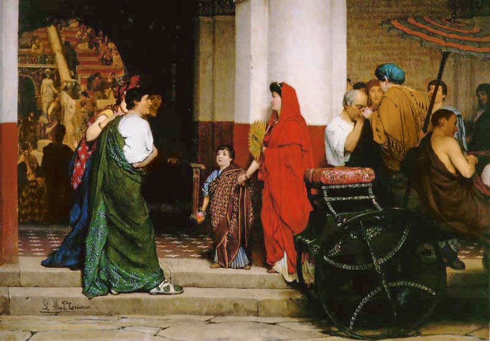 Indgang til et romersk teater, 1866 af Lawrence Alma-Tadema