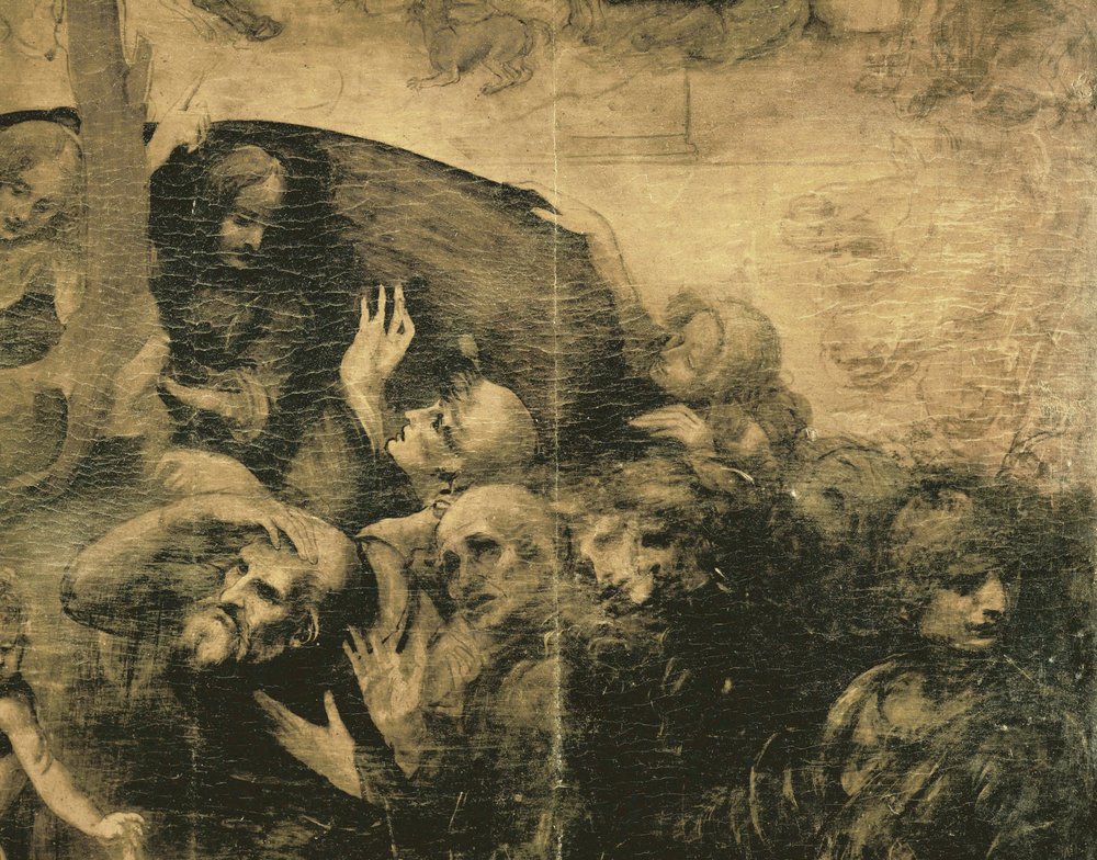The Adoration of the Magi (maleri på træ) af Leonardo da Vinci