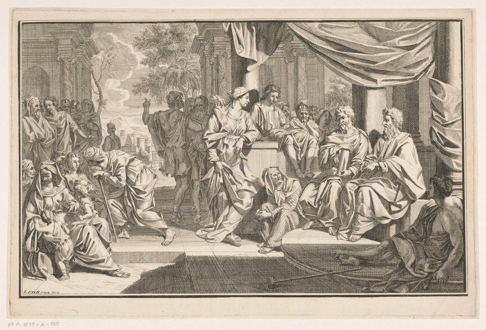 Paulus og Barnabas prædiker foran templet af Louis Fabritius Dubourg