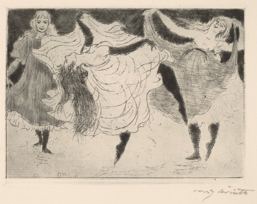Dansere Dansere, 1895. af Lovis Corinth