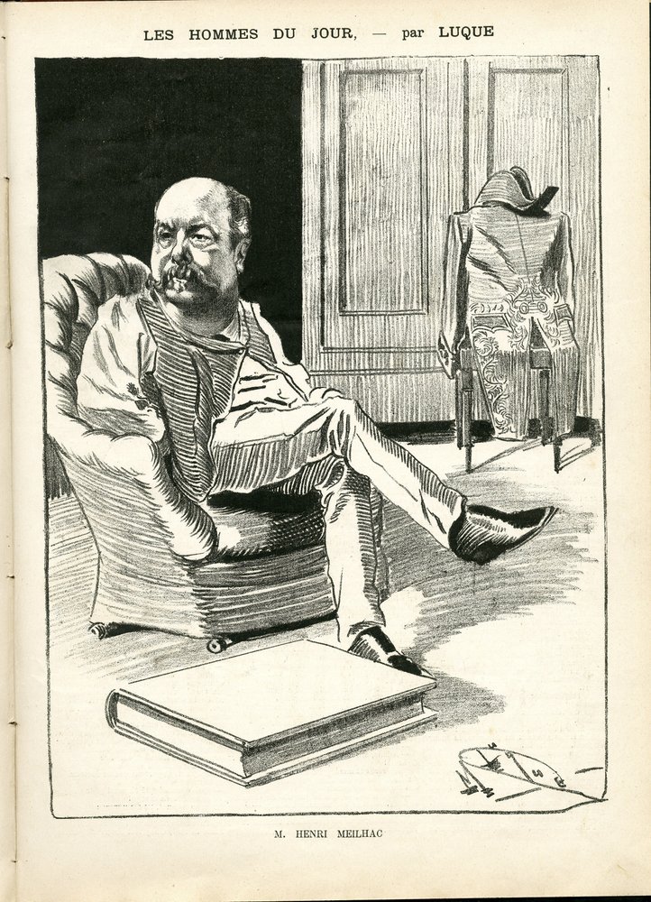 Illustration af Manuel Luque (1854-1919) i La Caricature (1880) af Manuel Luque