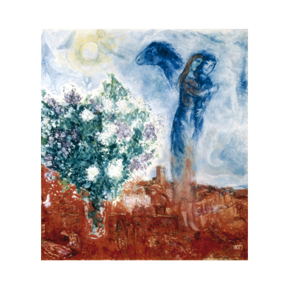De elskende over St. Paul (Ki 3) af Marc Chagall
