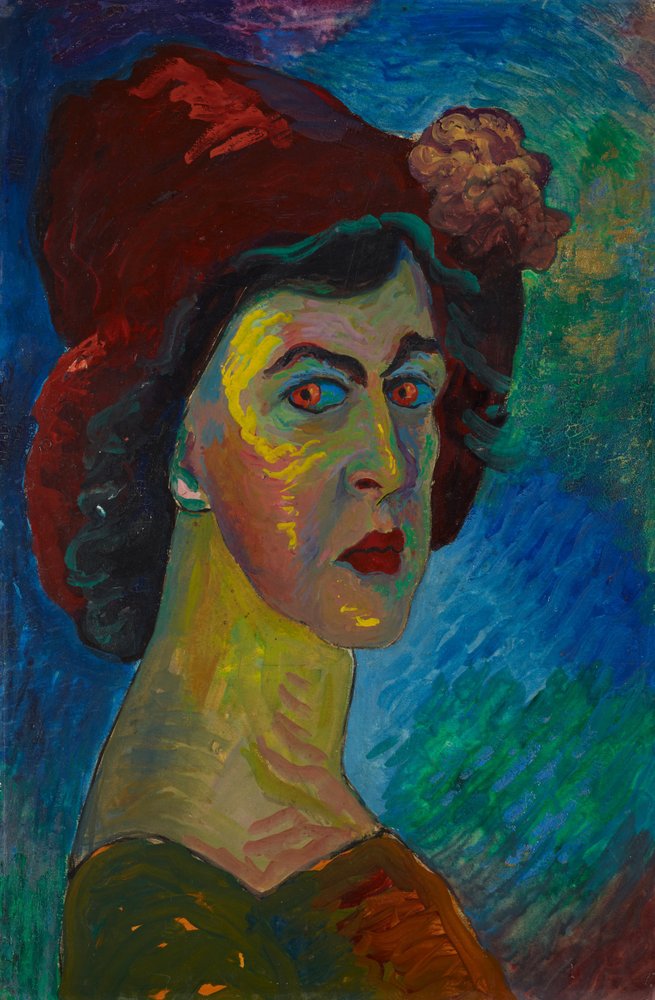 Selvportræt I af Marianne von Werefkin