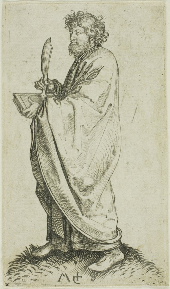 Bartholomæus, fra Apostlene af Martin Schongauer