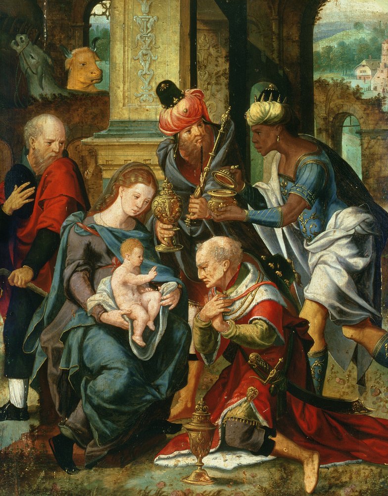 Magiernes tilbedelse, 1530 af Master of the Prodigal Son