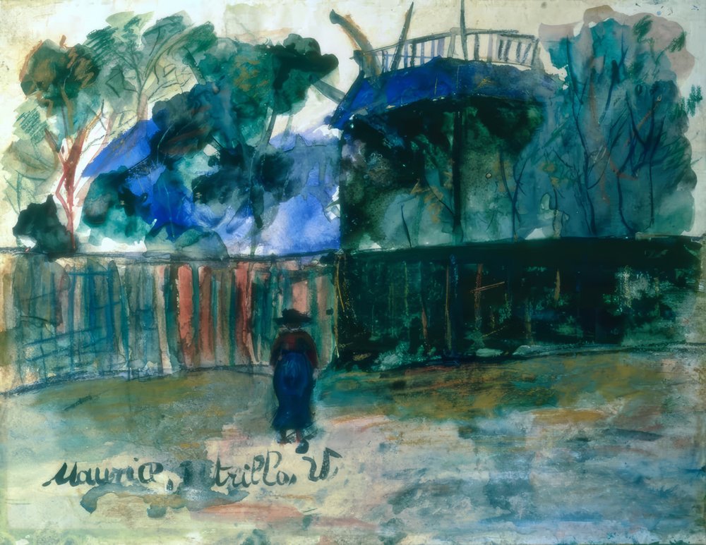 Gade i Montmartre af Maurice Utrillo