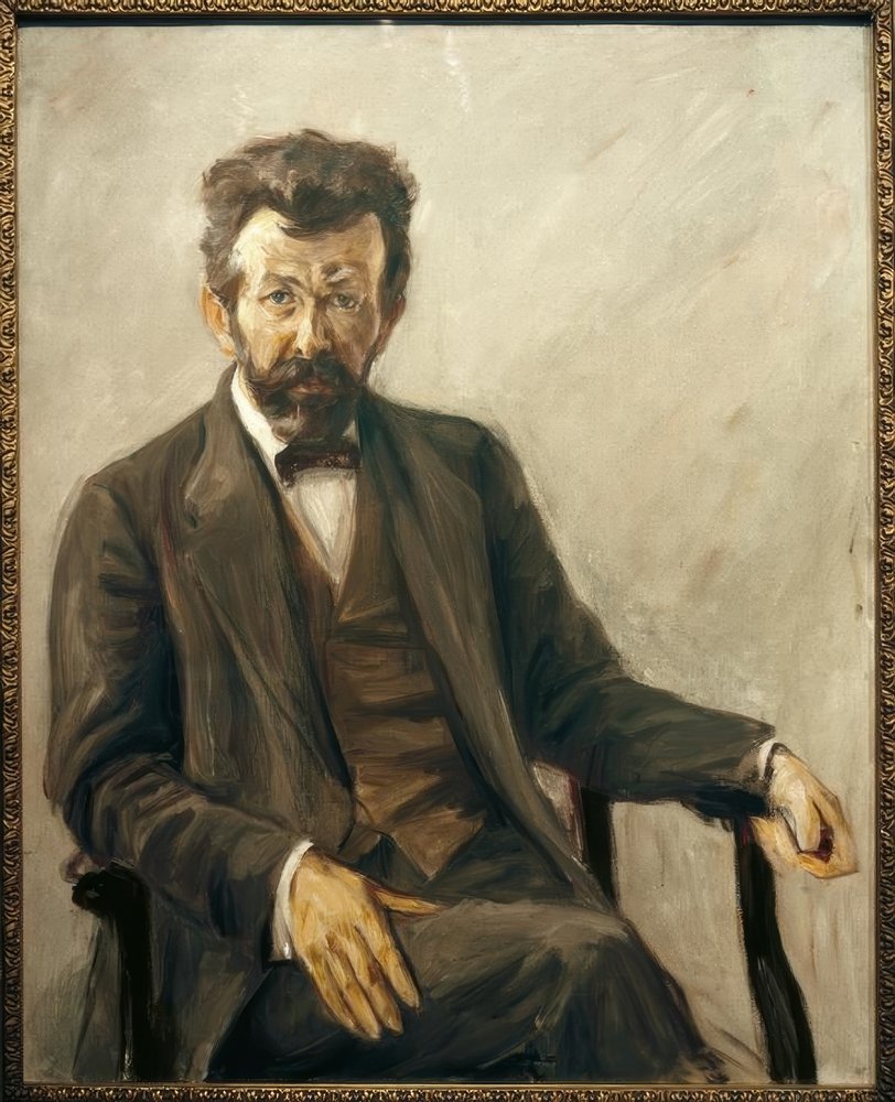 Digteren Richard Dehmel af Max Liebermann