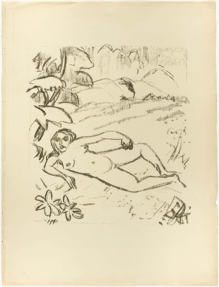 Nøgen på klitterne, fra Samland Ode af Max Pechstein