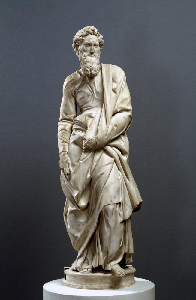 Sankt Paul, fra Piccolomini-alteret, 1501-4 (marmor) (se 134171 og 134172) af Michelangelo Buonarroti