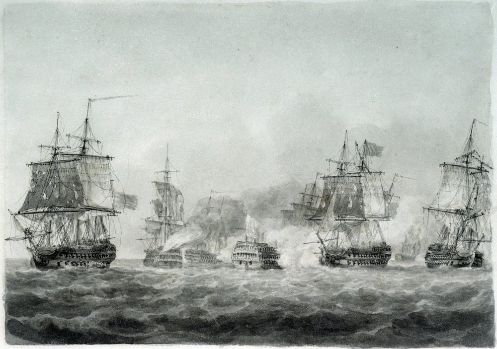 Slaget ved Camperdown (Nordsøen) af Nicholas Pocock