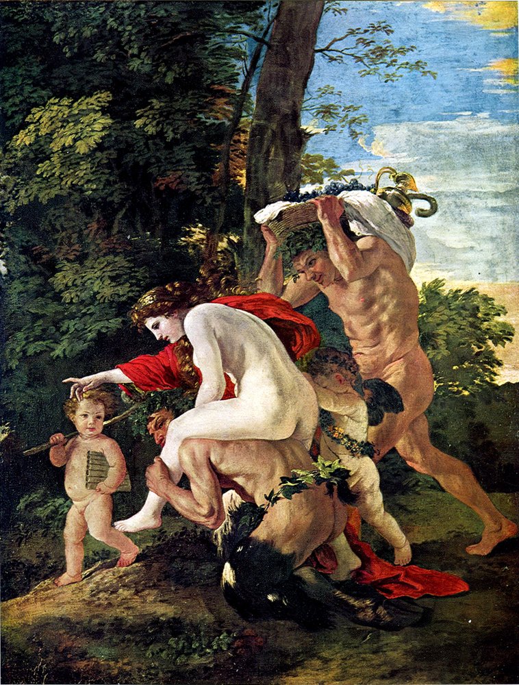 Bacchiske scener af Nicolas Poussin