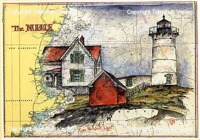 Cape Neddick Fyr af Ole West