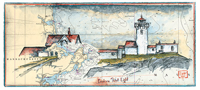Eastern Point-fyrtårn af Ole West