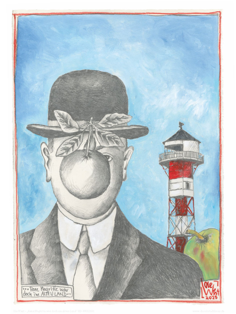 René Magritte var jo i Altes Land af Ole West