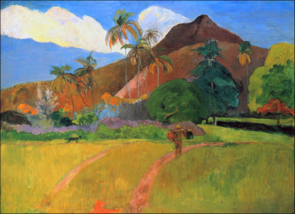 Tahiti: Tahitisk landskab, Paul Gauguin (1893) af Paul Gauguin