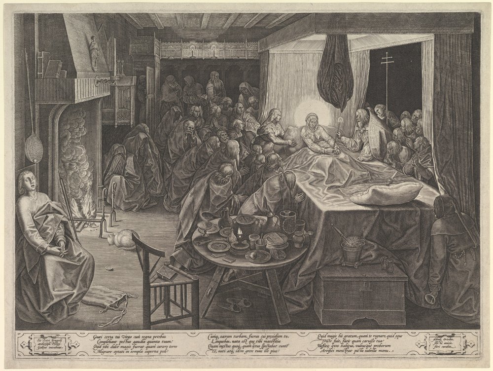 Jomfruens død, 1574. af Philip Galle