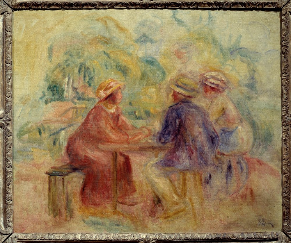 Møde i haven Maleri af Auguste Renoir (1841-1919) 20. århundrede søn. 0,55x0,65 m Paris, Musee d