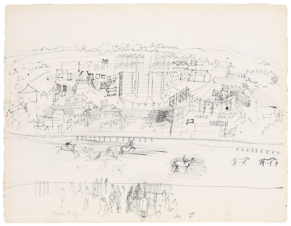 Epsom væddeløbsbane af Raoul Dufy