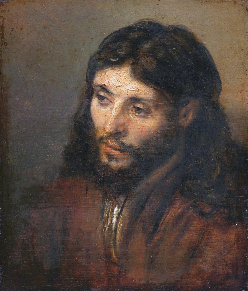 Kristi hoved af Rembrandt van Rijn