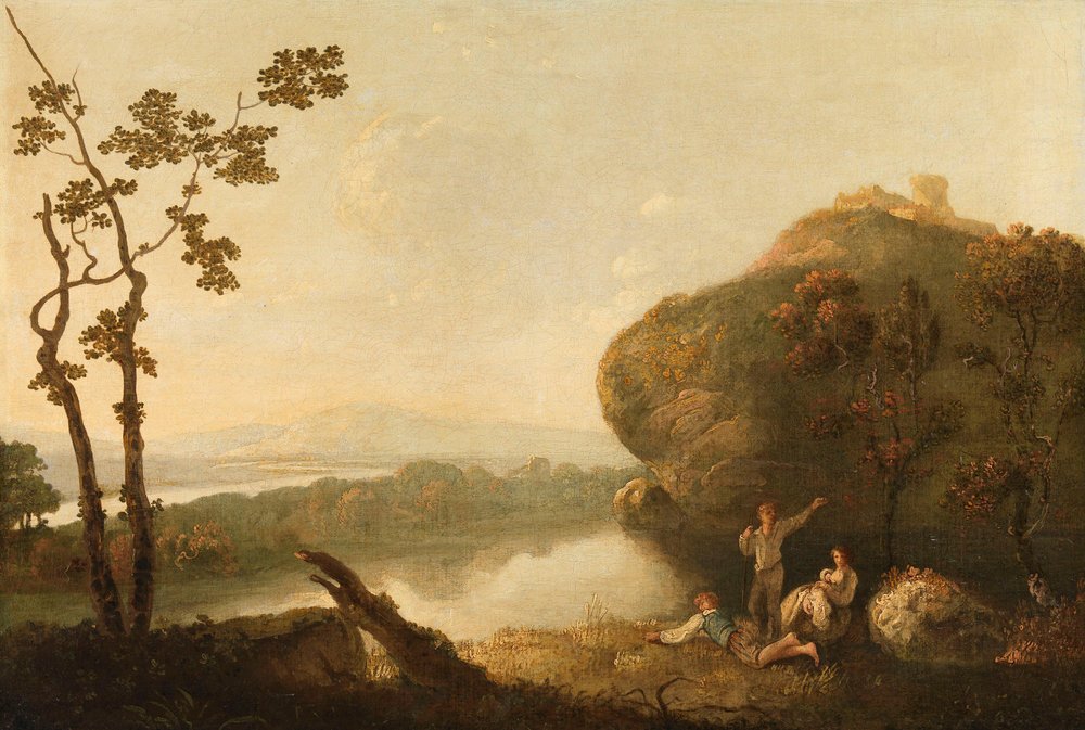 En udsigt nær Rom af Richard Wilson