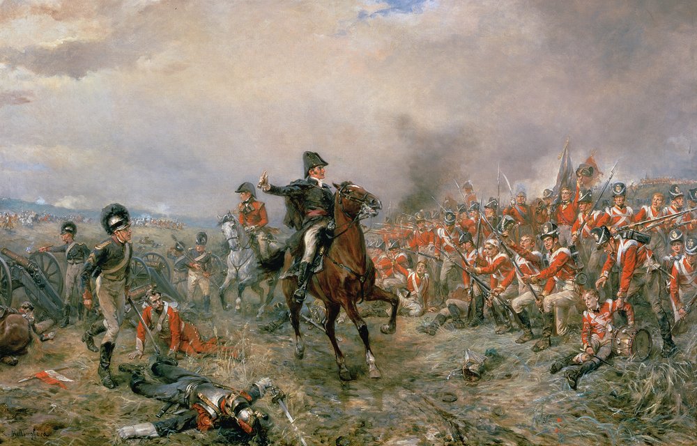 Hertugen af Wellington ved Waterloo af Robert Alexander Hillingford