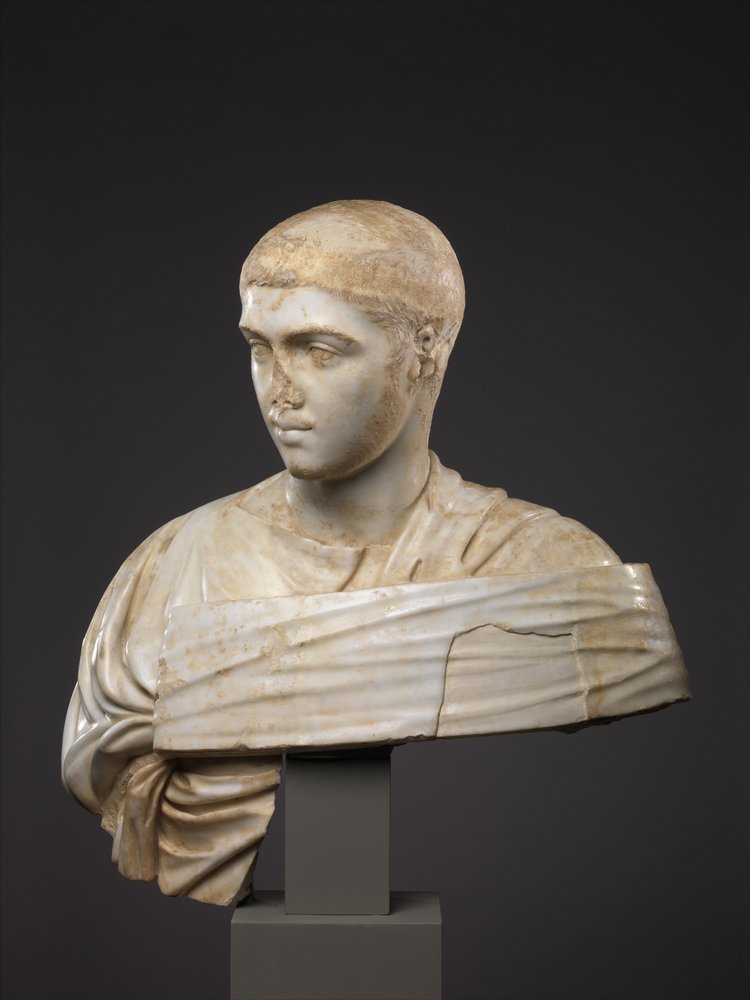 Marmorportrætbuste af Severus Alexander, 230-235 e.Kr. (marmor) af Roman