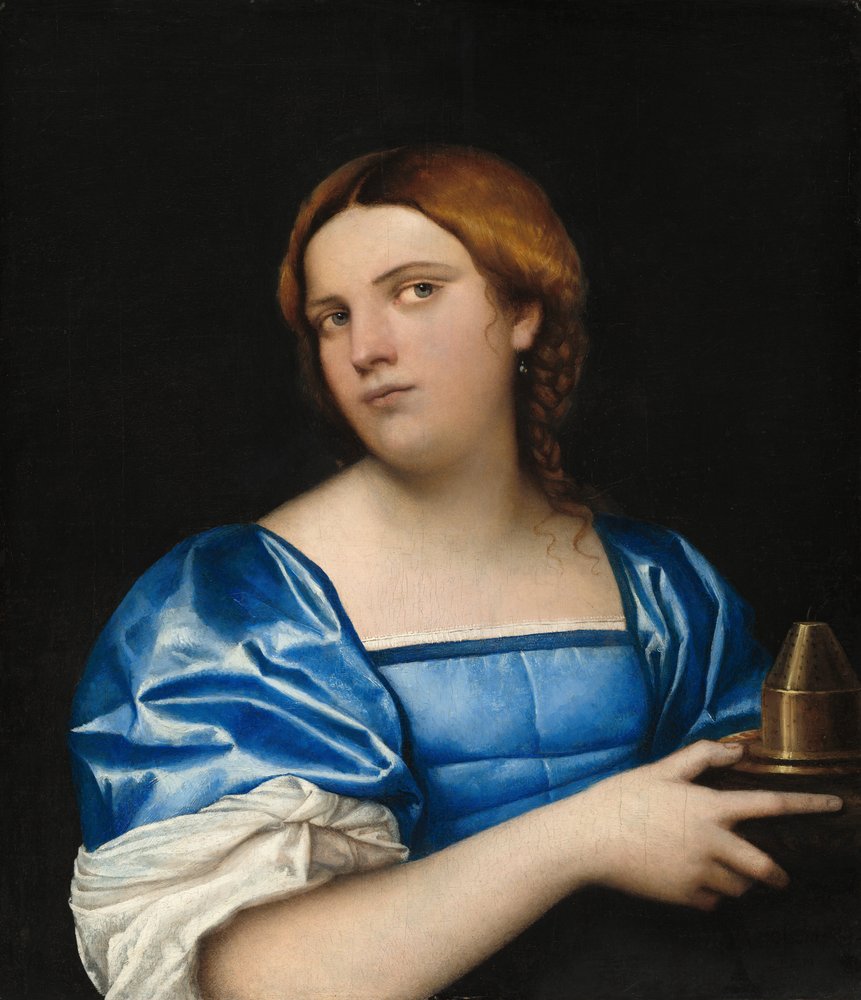 Portræt af en ung kvinde som en klog jomfru, ca. 1510. af Sebastiano del Piombo