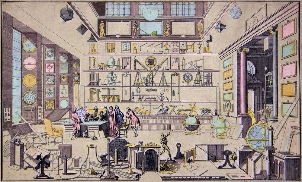 Et geometristudie efter Sebastien Le Clerc af Sebastien I Le Clerc