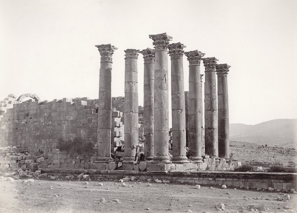 Artemis-templet fra det sydøstlige, Jerash, 1867 af Sergeant Henry Phillips