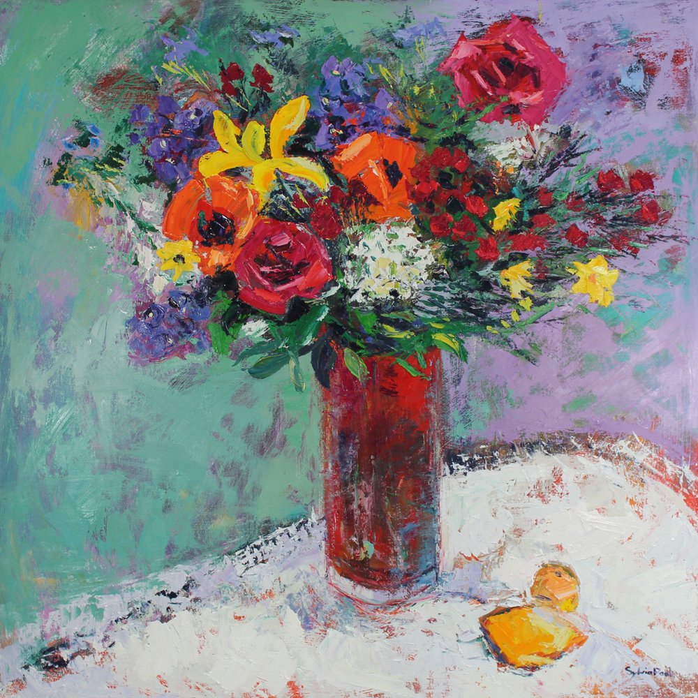 Friske Blomster af Sylvia Paul