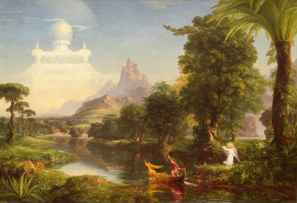 Livets rejse: ungdom, 1842 af Thomas Cole