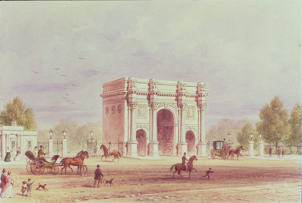 Marmorbue, ca. 1851 af Thomas Hosmer Shepherd