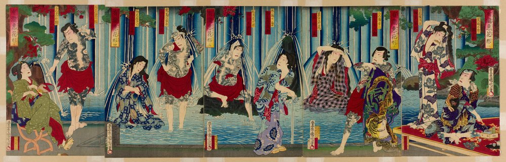 Kabuki S et al. af Toyohara Kunichika