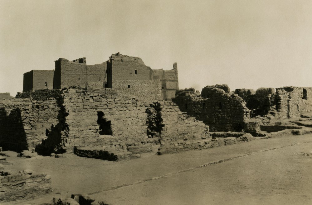Simeons kloster, Aswan, Egypten, foto af Ugo Monneret de Villard af Ugo Monneret de Villard