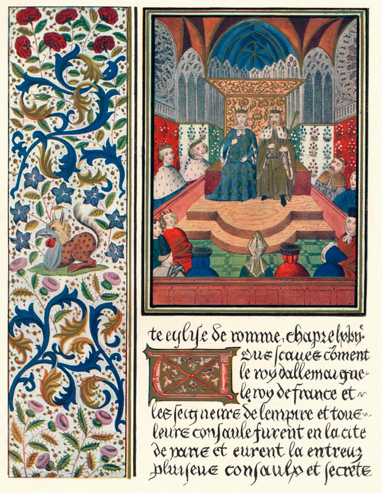 Oplyst side, med kant, c1480 1905 af Unbekannt