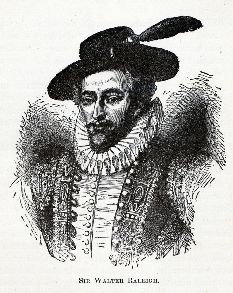 Sir Walter Raleigh, 1882 af Unbekannt