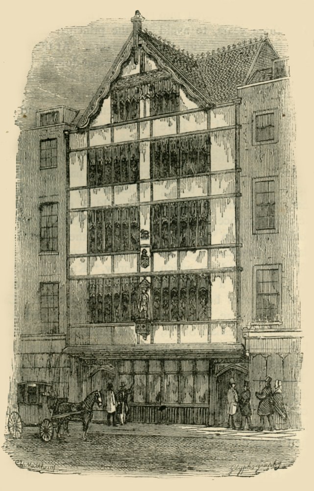 Street Front of Crosby Hall, c1872. af Unbekannt