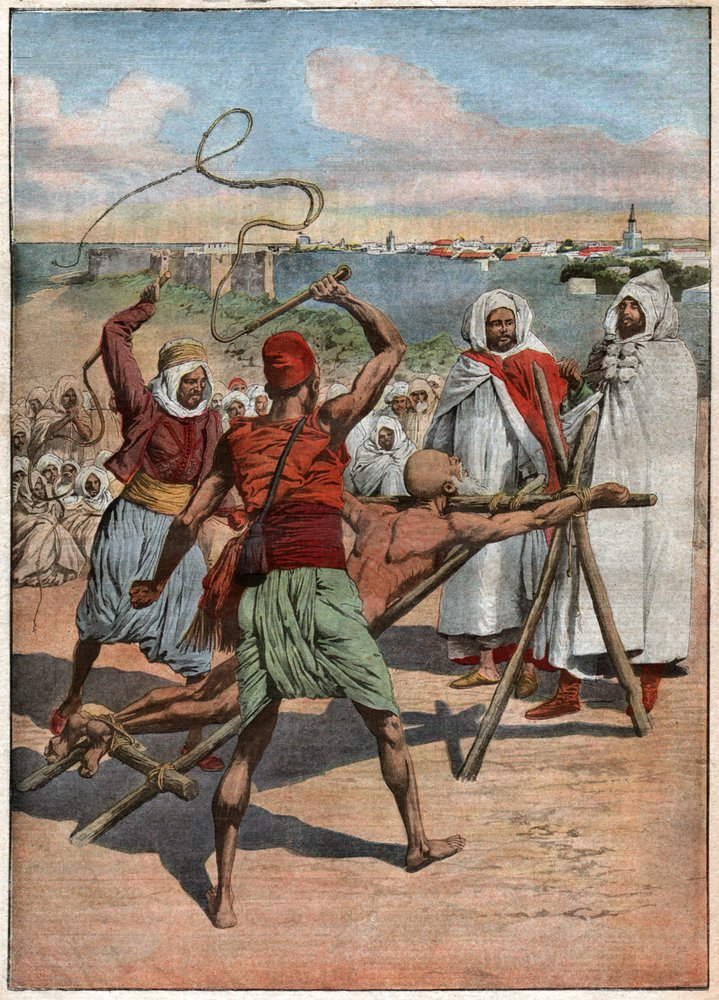 Torturer i Maroc. Tortur i Marokko. af French School